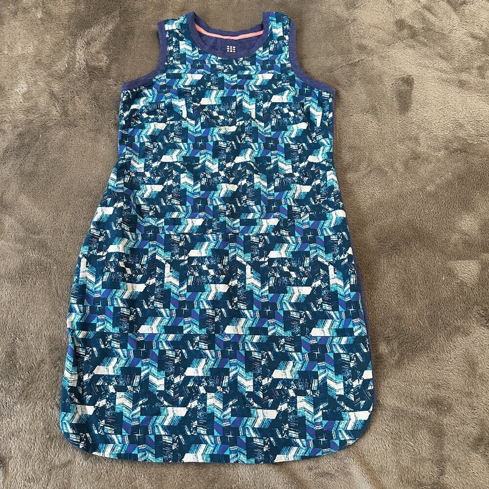 Title Nine Shella Dress MEDIUM Blue Tank Outdoor Tennis Hiking Pickleball